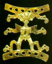 Oro utilizado por los indios en sus avalorios, codiciado por los conquistadores.